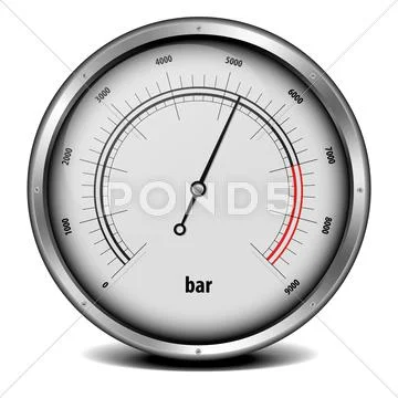 Pressure meter Stock Illustration