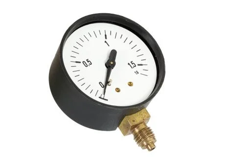 Pressure meter isolated (isolated) Stock Photos
