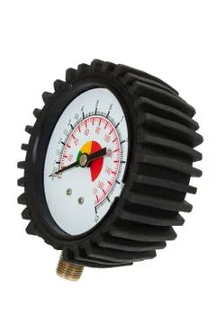 Pressure meter (isolated) Stock Photos