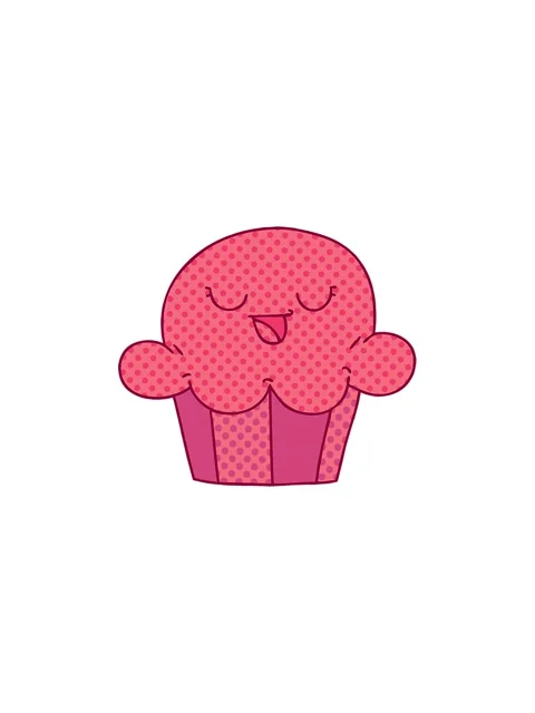 Pressure popping animation of comic book style quirky cartoon happy cake Stock Footage 324276718