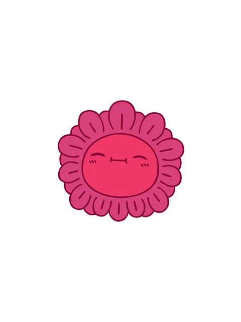 Pressure popping animation of comic book style quirky cartoon flower Stock Footage 324330013