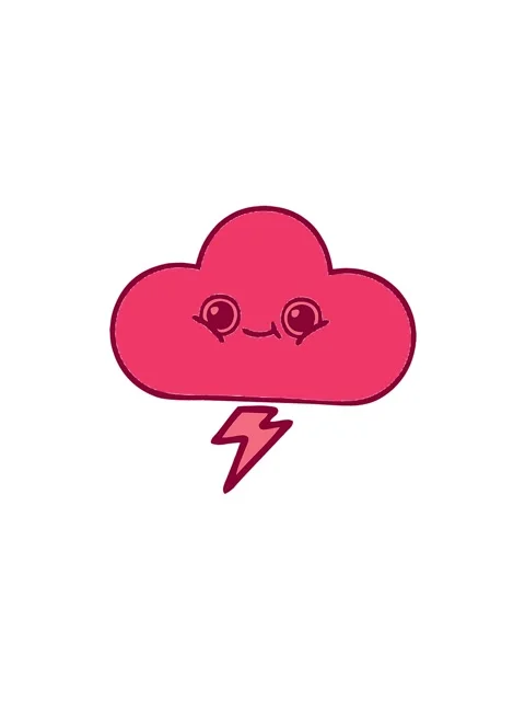 Pressure popping animation of comic book style of a storm cloud Stock Footage 324412898