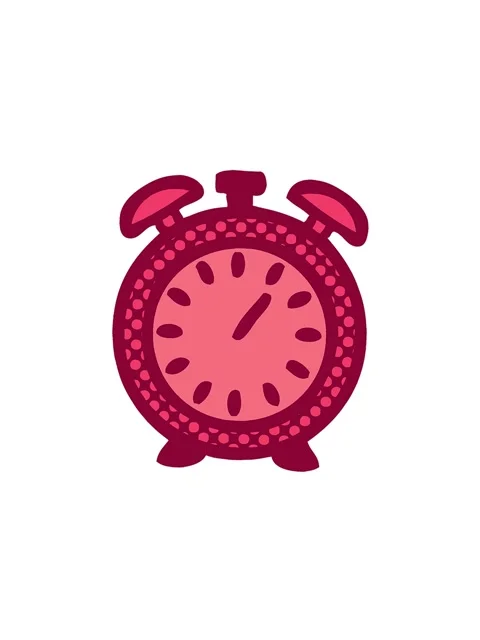Pressure popping animation of comic book style cartoon of a alarm clock Video stock 324470033