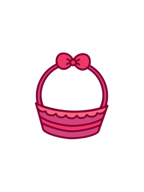Pressure popping animation of easter basket in bright colors Stock Footage 323594660