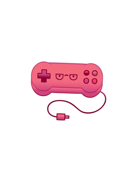 Pressure popping animation of gradient shaded illustration of a game controll Video stock 324197705