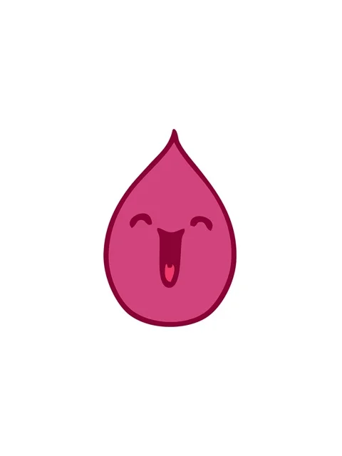 Pressure popping animation of hand drawn quirky cartoon emotional rain drop Stock Footage 324201764