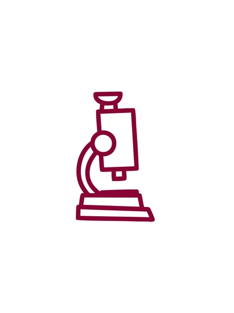 Pressure popping animation of microscope and slide symbol icon Stock Footage 324468343