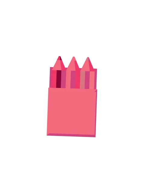 Pressure popping animation of pack of coloring pencils illustration icon Stock Footage 324414363