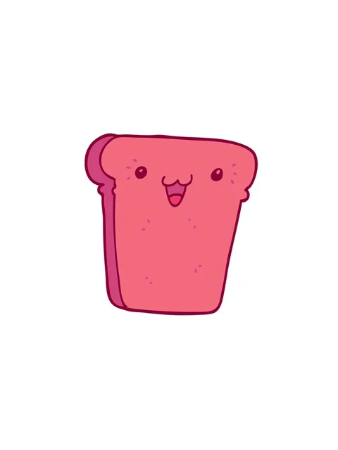 Pressure popping animation of slice of bread design Stock Footage 324246929