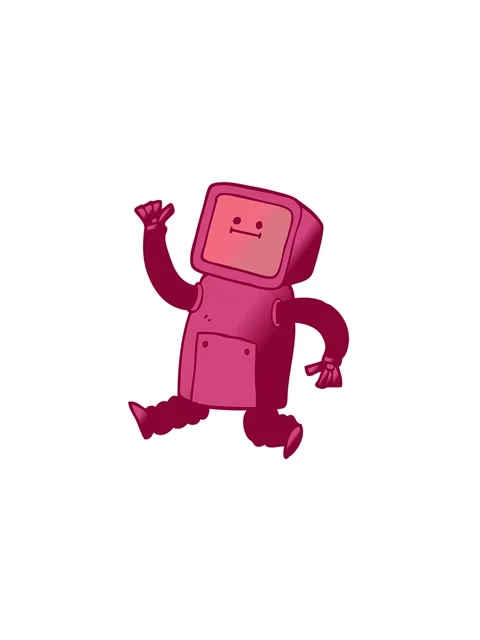 Pressure popping animation of vector gradient illustration cartoon robot ru.. Stock Footage 324259902