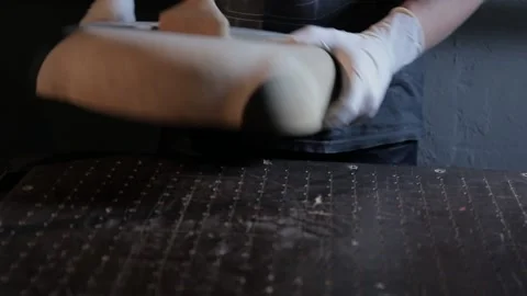 Pressure reading on the manometer is close-up. Measuring instruments  Stock Footage 105743797