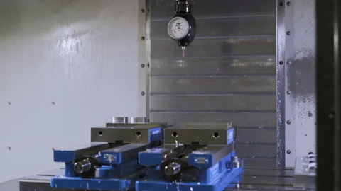 Pressure sensor in the milling machine 4K Stock Footage 115281779