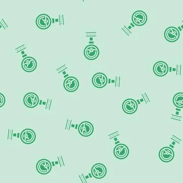 Pressure sensor module glyph vector seamless pattern Stock Illustration