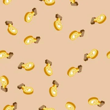 Pressure sensor module isometric icon seamless pattern Stock Illustration