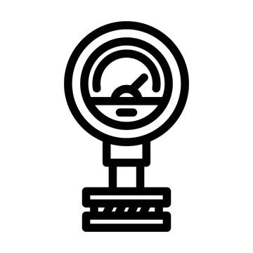 Pressure sensor module line icon vector illustration Stock Illustration