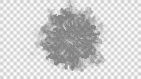 Pressure Smoke Expanding loop 10sec Stock Footage 338188527