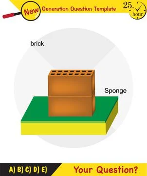 Pressure of solids Stock Illustration