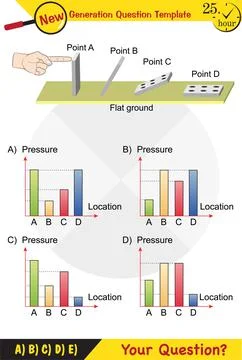 Pressure of solids Stock Illustration