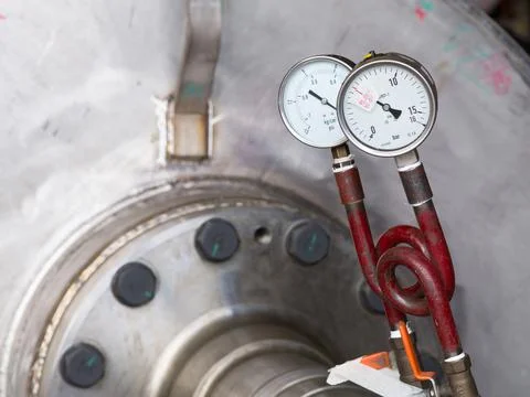 Pressure testing Stock Photos