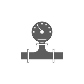 Pressure values in the pipe icon. Element of oil and gas icon. Premium quality Stock Illustration