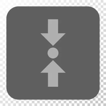 Pressure Vertical Rounded Square Button Stock Illustration
