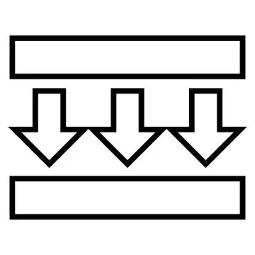 Pressure Vertical Stroke Vector Icon 스톡 일러스트