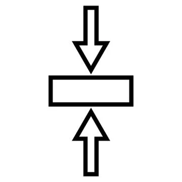 Pressure Vertical Stroke Vector Icon Stockillustratie