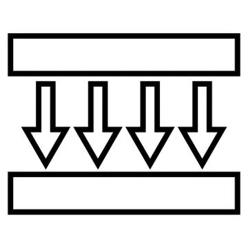 Pressure Vertical Stroke Vector Icon Stock Illustration