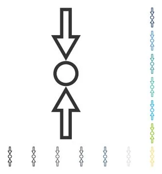 Pressure Vertical Vector Icon Stock Illustration