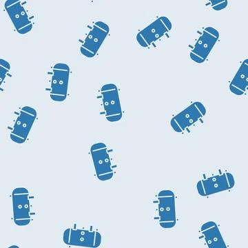 Pressure vessel engineer glyph seamless pattern Illustrazione stock