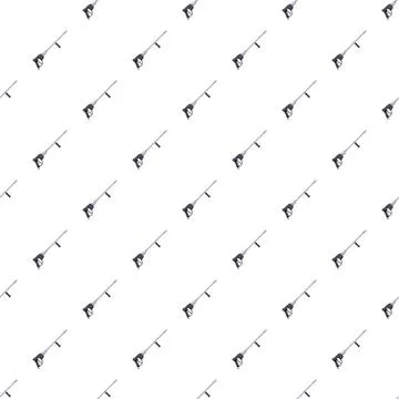 Pressure washer gun seamless pattern on white background Stockillustratie