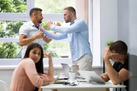 Pressure At Workplace In Office Stock Photos