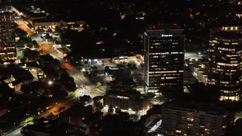 Preston Center Office Tower with Origin Bank Signage in Dallas Stock Footage 343069266