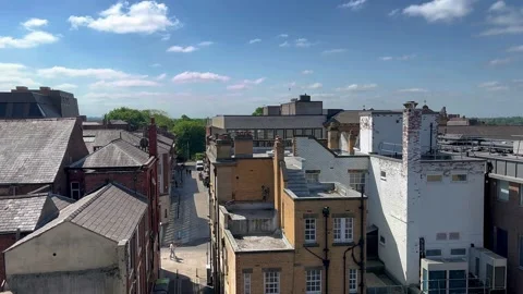 Preston UK. 2025 May 17: 4k video, Buildings, roof structures, Gothic churches, Stock Footage 309409587