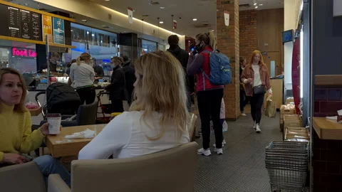 Pret a Manger interior. Stock Footage 154389784