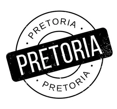Pretoria rubber stamp Stock Illustration