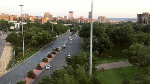 Pretoria as seen from the Gautrain Stock Footage