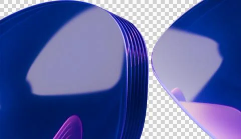 Pretty 3d render of abstract iridescent glass background made with 3d softwar Stock Illustration