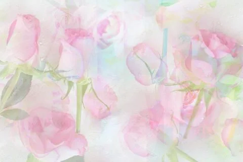 Pretty abstract rosy background Stock Photos
