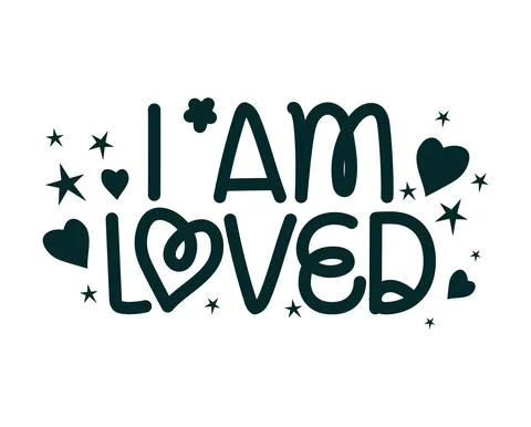 Pretty affirmation design Stock Illustration