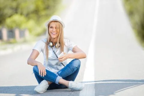 Pretty and smart. Stock Photos