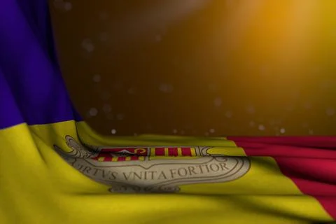 Pretty any feast flag 3d illustration Stock Illustration