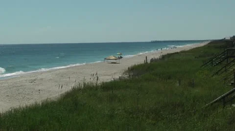 Pretty beach Video stock 12169606