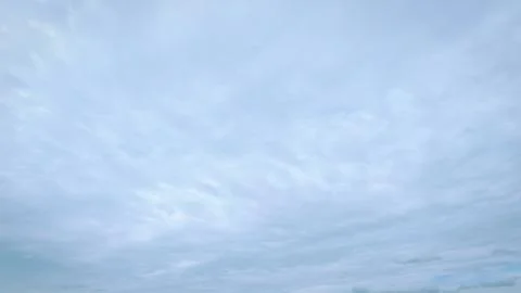 Pretty big clouds in the blue sky background - photo of nature Stock Photos