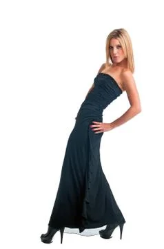 Pretty Blonde Struting Stock Photos