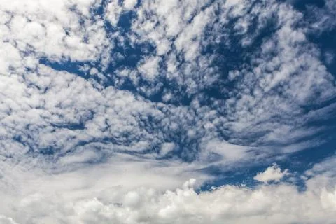 Pretty blue sky with clouds Stock Photos