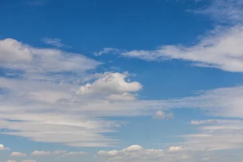 Pretty blue sky with clouds Stock Photos
