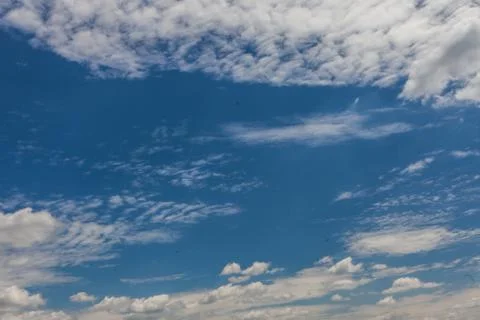 Pretty blue sky with clouds Stock Photos
