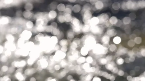 Pretty Bokeh Reflecting off Flowing Stream 库存影片 73672454