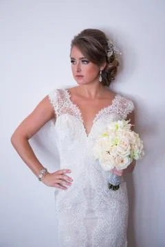 Pretty bride Stock Photos